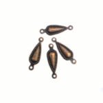 100pcs Light weight Bronze Charms Antiqued in Size approximately  6x18mm