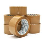 3 Inch Brown Cello Adhesive BOPP Tape, Thickness: 44 Microns approx 60~65 meters