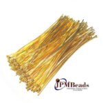 50/Grams Pkg. Head Pins Essential Jewelry earring making Findings Raw Materials 70mm 22 Gauge Wire