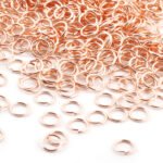 100/Grams Pkg. 8mm Size Jump ring for jewelry making Rose Gold Plating
