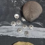 50pcs, 10mm Size Oxidized Antique tone bead caps for jewelry making