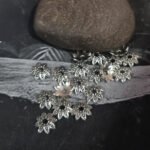 150pcs, 10mm Size Oxidized Antique tone bead caps for jewelry making