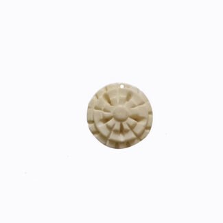 30pcs Bag/Pack Vinage Natural Bone Beads Pendant for Jewelry Making Natural Bone charm small floral deep carving charms for jewelry making Size approximately 20mm