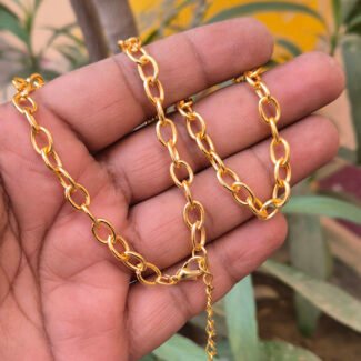 3pcs Pkg. 16"+ 2 " Extention chain, Gold Plated Jewelry Chain Gold 16 Inches