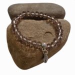 Purple faceted crystal  glass beaded crystal bracelets, stretchable easy to wear in all hand