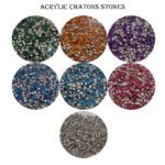 3500pcs 7 colors combo pack Acrylic Chatons stone, size about 2.5mm