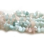 Semi-precious Chips Beads 230+ Beads 38 inches Gemstone name Morganite
