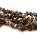 Semi-precious Chips Beads 230+ Beads 43 inches Gemstone name Leopard Jasper