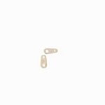50pcs Necklace small tag silver plated add in the jewelry end