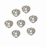 10pcs, heart charms for jewelry making, size 20mm
