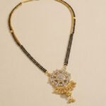 Gold Plated Mangalsutra Necklace with Traditional Pendant