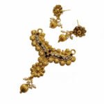 Gold Plated Traditional Locket | Classic Indian Pendant Design with earring