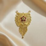 3pcs pkg. (Wholesale) Gold Plated Traditional Mangal Sutra Locket | Classic Indian Pendant Design