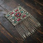 Antique Silver Tribal Afghan Pendant Replica – Vintage Ethnic Statement Jewelry large pendant in size about
