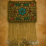 Antique Silver Tribal Afghan Pendant Replica – Vintage Ethnic Statement Jewelry large pendant in size about