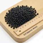 Black Glass Seed 500 Grams pkg. Beads Size 6/0 – Large Uneven Shape Vintage Style Beads for Jewelry Making, Embroidery & DIY Crafts