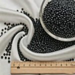 500grams pkg.Black Glass Seed Beads Size 8/0 – Uneven Shape Vintage Style Beads for Jewelry Making, Embroidery & Beading Crafts