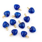 100 Pcs Acrylic Plastic Charms for Jewelry Making – Lightweight Colorful DIY Craft Charms,  size 14x21mm, heart shape