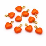 100 Pcs Acrylic Plastic Charms for Jewelry Making – Lightweight Colorful DIY Craft Charms, Size approx 12x18mm with loop