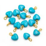 100 Pcs Acrylic Plastic Charms for Jewelry Making – Lightweight Colorful DIY Craft Charms, Size approx 12x18mm with loop