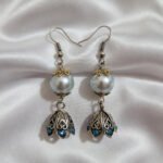 Oxidized  Multicolor Stone Traditional Jhumka Earrings | Boho Tribal Ethnic Earrings for Women