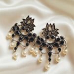 Oxidized  Multicolor Stone Traditional Jhumka Earrings | Boho Tribal Ethnic Earrings for Women