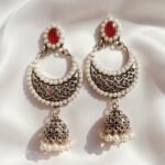 Oxidized  Multicolor Stone Traditional Jhumka Earrings | Boho Tribal Ethnic Earrings for Women
