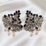 Oxidized  Multicolor Stone Traditional Jhumka Earrings | Boho Tribal Ethnic Earrings for Women