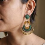 Oxidized  Multicolor Stone Traditional Jhumka Earrings | Boho Tribal Ethnic Earrings for Women