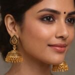 Oxidized Silver Multicolor Stone Jhumka Earrings – Traditional Indian Ethnic Drop Earrings