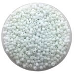 500 gram bag, Milky White Glass Seed Beads Size 8/0 – Opaque White Uneven Shape Seed Beads for Jewelry Making, Bead Embroidery & Craft Projects