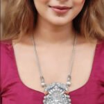 Oxidized Tribal Statement Necklace for Women | Boho Ethnic Indian Jewelry | Vintage Antique Silver Necklace