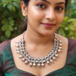 Oxidized Tribal Statement Necklace for Women | Boho Ethnic Indian Jewelry | Vintage Antique Silver Necklace