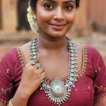 Oxidized Tribal Statement Necklace for Women | Boho Ethnic Indian Jewelry | Vintage Antique Silver Necklace