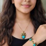Oxidized Tribal Statement Necklace for Teenager | Boho Ethnic Indian Jewelry | Vintage Antique Gold Necklace Set Neck,  Bracelet