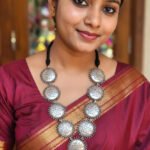 Oxidized Tribal Statement Necklace for Women | Boho Ethnic Indian Jewelry | Vintage Antique Silver Necklace