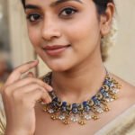 Oxidized Tribal Statement Necklace for Women | Boho Ethnic Indian Jewelry | Vintage Antique Silver Necklace