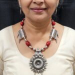 Oxidized Tribal Statement Necklace for Women | Boho Ethnic Indian Jewelry | Vintage Antique Silver Necklace