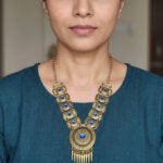 Oxidized Tribal Statement Necklace for Women | Boho Ethnic Indian Jewelry | Vintage Antique Gold Necklace