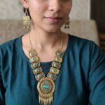 Oxidized Tribal Statement Necklace for Women | Boho Ethnic Indian Jewelry | Vintage Antique Gold Necklace