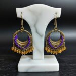 Boho Ethnic Statement Earrings for Women | Oxidized Tribal Dangle Earrings | Handmade Fashion Jewelry