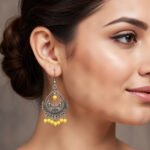 Boho Ethnic Statement Earrings for Women | Oxidized Tribal Dangle Earrings | Handmade Fashion Jewelry