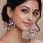 Boho Ethnic Statement Earrings for Women | Oxidized Tribal Dangle Earrings | Handmade Fashion Jewelry