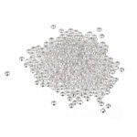 2.5mm Silver Crimp Beads – Pack of 1000 pcs | Premium Jewelry Crimp Findings for DIY Bracelet & Necklace Making