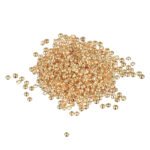 2.5mm Gold Crimp Beads – Pack of 1000 pcs | Premium Jewelry Crimp Findings for DIY Bracelet & Necklace Making