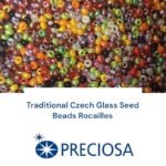 (500g), Preciosa Czech Glass Seed Beads 11/0 Size – Traditional Rocailles Beads, Premium Quality