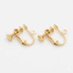 Adjustable Screw Back Clip-On Earring Findings – Gold Plated Brass (4pcs / 2 Pairs)
