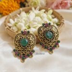 Oxidized Silver Fashion Earring, Sold Per Pair Pack. In size approx 26x36mm