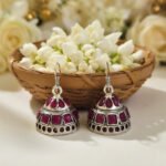 Oxidized Silver Fashion Earring Jhumka, Sold Per Pair Pack. In size approx 22mm